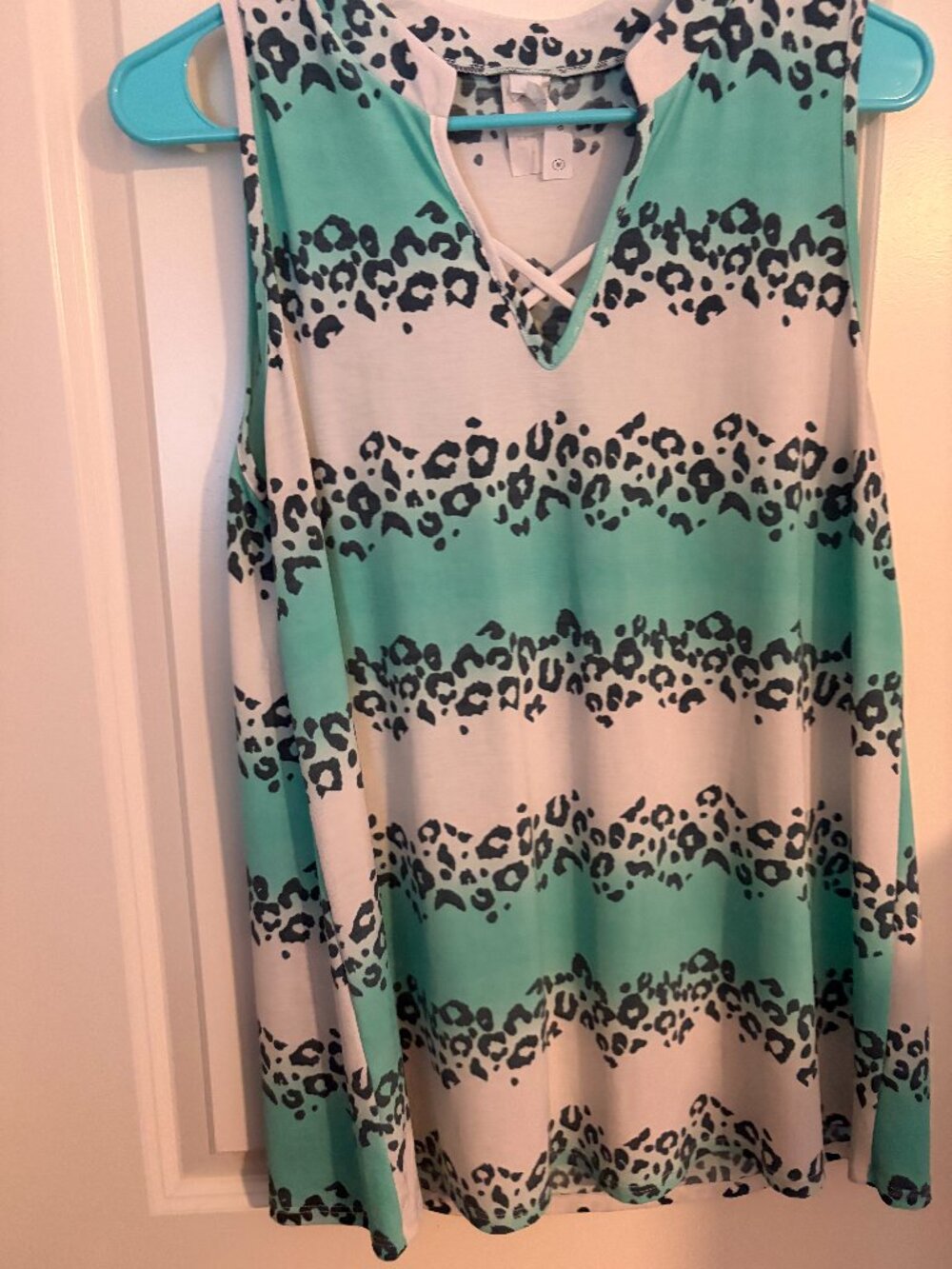 Honeyme Criss Cross Sleeveless Gabby Top- Medium